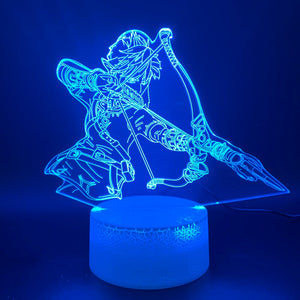 Led Night Light Game The Legend of Zelda Link Figure Nightlight Home luminaria Light Birthday Gift for Kids Bedroom 3d Lamp Boy