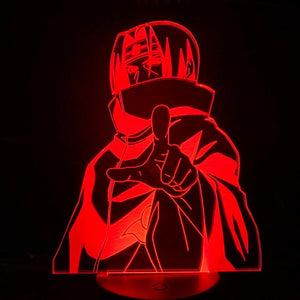 Japan Anime Naruto Uchiha Itachi Action Figure 3d Led Night Light Room Decor Lamp Friend Festival Gift Table Night Lamp Manga