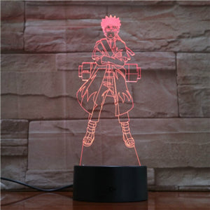 Anime Sasuke Sword 3d Led Night Light Naruto Usb Touch Sensor Room Decor Lamp Friend Birthday Gift Manga Desk Night Lamp Sasuke