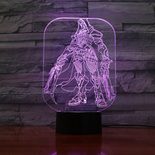 Load image into Gallery viewer, Game Led Night Light Overwatch Hero Angela Ziegler Nightlight Room Decor Boy Child Kids Gift OW Mercy Desk 3d Night Lamp Bedroom