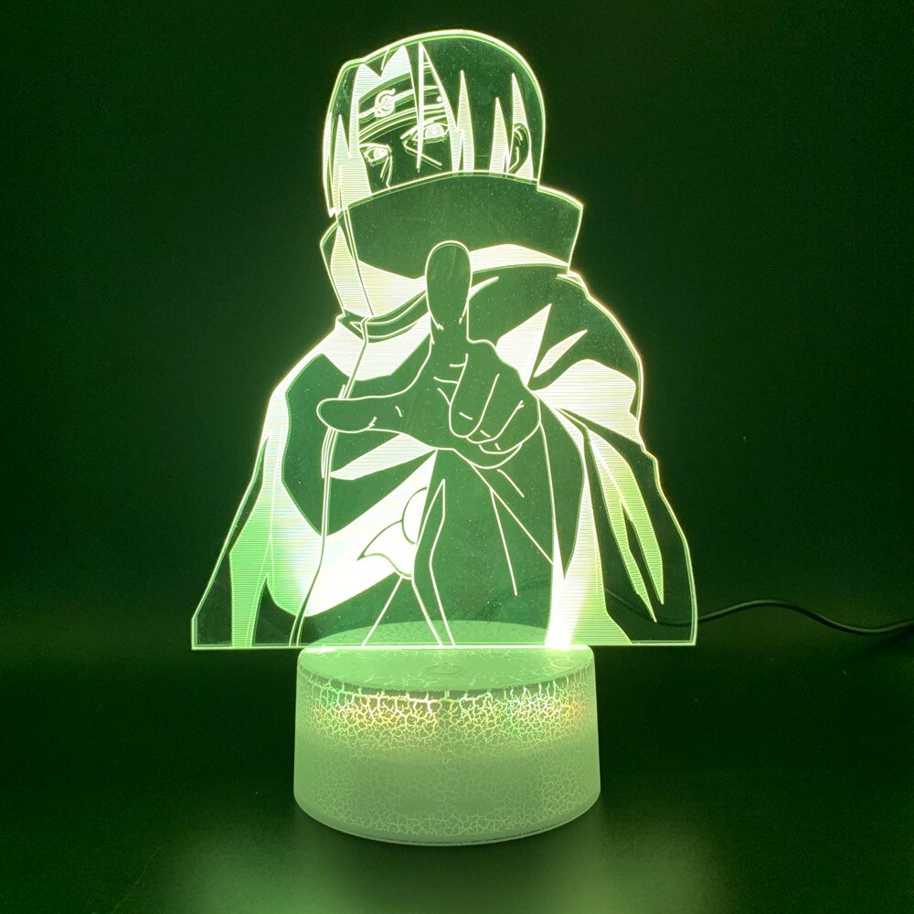 3d Optical Lamp Anime Naruto Team 7 Kakashi Figure Office Home Decoration Nightlight Table Lamp Kids Gift Child Led Night Light