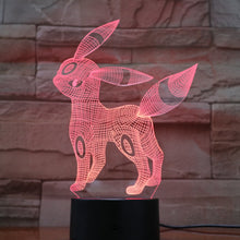 Load image into Gallery viewer, Pokemon Go Umbreon Figure Kid Night Light LED Living Room Decorative Lamp Dropshipping 2019 Festival Gift 3D Lamp Eevee Family