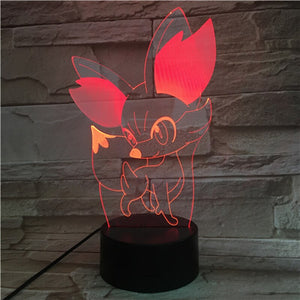 Pokemon Go Gengar Figure Children's Night Light LED Touch Sensor Bedroom Decorative Lamp Holiday Gift Night Lamp USB Gengar