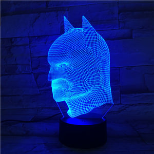 DC Marvel Superhero Spider Man Figure Kids Led Night Light Bedroom Decor Nightlight Child Birthday Gift 3D Night Lamp Spiderman