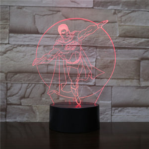 DC Marvel Superhero Superman Kids Led Night Light Usb Touch Sensor Room Decoration Lamp Child Boy Present 3D Night Lamp Superman