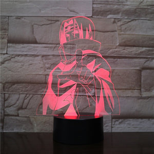 Japan Manga Naruto Kakashi Action Figure 3d Led Night Light Bedroom Decoration Light Friend Holiday Gift Table Night Lamp Anime