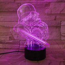 Load image into Gallery viewer, The Prince of Tennis Kids Night Light LED Bedroom Bedside Atmosphere Colorful Night Light Children&#39;s Holiday Gift 3D Lamp RGB