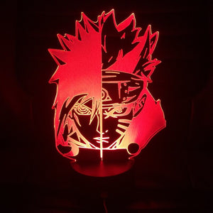 Japan Anime Naruto Uchiha Itachi Action Figure 3d Led Night Light Room Decor Lamp Friend Festival Gift Table Night Lamp Manga