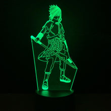 Load image into Gallery viewer, Anime Sasuke Sword 3d Led Night Light Naruto Usb Touch Sensor Room Decor Lamp Friend Birthday Gift Manga Desk Night Lamp Sasuke