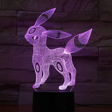 Load image into Gallery viewer, Pokemon Go Umbreon Figure Kid Night Light LED Living Room Decorative Lamp Dropshipping 2019 Festival Gift 3D Lamp Eevee Family