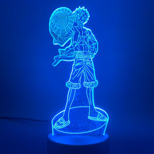 3d Lamp Japanese Anime One Piece Monkey D Luffy Figure Led Night Light for Child Bedroom Decor Boys Birthday Gift Nightlight