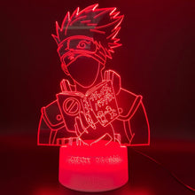 Load image into Gallery viewer, 3d Optical Lamp Anime Naruto Team 7 Kakashi Figure Office Home Decoration Nightlight Table Lamp Kids Gift Child Led Night Light