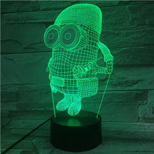 Load image into Gallery viewer, Unique Kids Led Night Light Despicable Me 2 Minions Nightlight for Children&#39;s Bedroom Decorative 3d Led Night Lamp Boys Gift