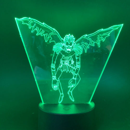 Bedroom Decor Lamp 3d Japanese Manga Death Note Ryuk Figure Led Night Light Touch Sensor Color Changing Nightlight for Kid Child