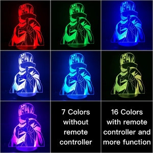 Japan Anime Naruto Uchiha Itachi Action Figure 3d Led Night Light Room Decor Lamp Friend Festival Gift Table Night Lamp Manga