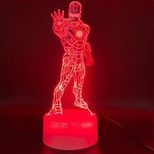 Load image into Gallery viewer, 3D Illusion Lamp Marvel Ironman Figure Nightlight for Kids Bedoom Decor Table Lamp Awesome Child Gift Iron Man Led Night Light