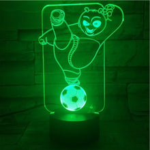 Load image into Gallery viewer, Best Kids Led Night Light Kung Fu Panda Football Nightlight for Child Bed Room Battery Operated Desk Led Night Lamp Bedside Deco