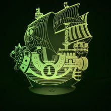 Load image into Gallery viewer, 3d Illusion Lamp Anime One Piece Boat Thousand Sunny Led Night Light for Boys Birthday Gift Children&#39;s Bedroom Decor Nightlight