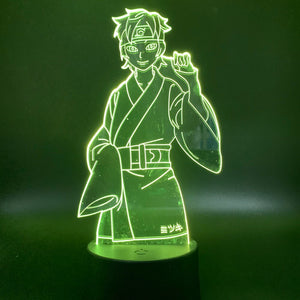 Anime Naruto Shippuden Son of Naruto Menma Uzumaki Figure 3d Led Night Light Lamp Kids Child Bedroom Decorative Table Lamp Gift