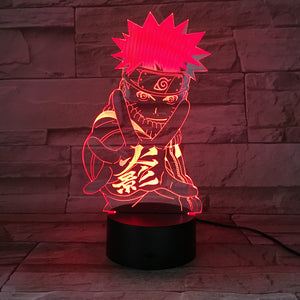 Anime Sasuke Sword 3d Led Night Light Naruto Usb Touch Sensor Room Decor Lamp Friend Birthday Gift Manga Desk Night Lamp Sasuke