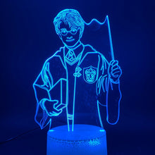 Load image into Gallery viewer, Child LED Night Light Lamp The Magic Boy Harry Potter Figure USB Battery Powered Nightlight for Kids Room Decor Lamp 3d Illusion