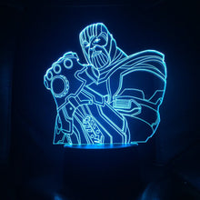 Load image into Gallery viewer, Marvel Supervillain Thanos 3d Night Lamp Bedroom Decorative Light Present Boy Baby Sleeping Led Night Light Desk Lamp Bedside