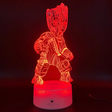 Load image into Gallery viewer, New 2019 Novelty Lighting Marvel Comics Guardians of The Galaxy Groot Figure Led Night Light Gift for Kids Nightlight 3d Lamp