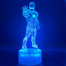 Load image into Gallery viewer, 3D Illusion Lamp Marvel Ironman Figure Nightlight for Kids Bedoom Decor Table Lamp Awesome Child Gift Iron Man Led Night Light