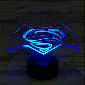 DC Marvel Superhero Spider Man Figure Kids Led Night Light Bedroom Decor Nightlight Child Birthday Gift 3D Night Lamp Spiderman