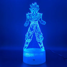 Load image into Gallery viewer, Awesome 3D Illusion Lamp Dragon Ball Z Goku Super Saiyan Figure Office Home Decoration Lamp Gift for Kids Child Led Night Light