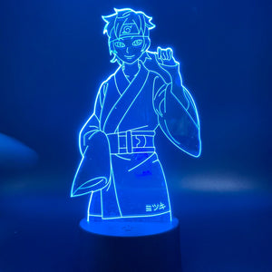 Anime Naruto Shippuden Son of Naruto Menma Uzumaki Figure 3d Led Night Light Lamp Kids Child Bedroom Decorative Table Lamp Gift