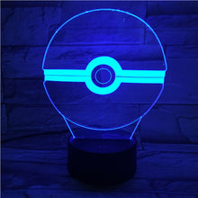 Load image into Gallery viewer, Pokemon Go Pikachu Figure Kids Night Light LED Bedside Atmosphere Colorful Night Light Child Holiday Gift 3D Lamp RGB Pikachu