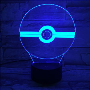 Pokemon Go Pikachu Figure Kids Night Light LED Bedside Atmosphere Colorful Night Light Child Holiday Gift 3D Lamp RGB Pikachu