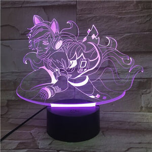 League of Legends Hero the Lady of Luminosity Action Figure Led Night Light Friend Gift LOL Lux Night Lamp Luxanna Crownguard