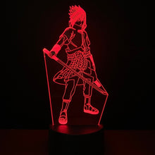 Load image into Gallery viewer, Anime Sasuke Sword 3d Led Night Light Naruto Usb Touch Sensor Room Decor Lamp Friend Birthday Gift Manga Desk Night Lamp Sasuke