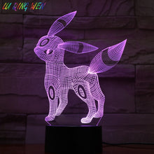 Load image into Gallery viewer, Pokemon Go Umbreon Figure Kid Night Light LED Living Room Decorative Lamp Dropshipping 2019 Festival Gift 3D Lamp Eevee Family