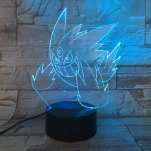 Load image into Gallery viewer, Pokemon Go Rowlet Figure 3d Night Light LED Touch Sensor Room luminaria Drop Shipping Battery Night Light Table Lamp Rowlet