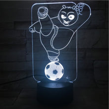 Load image into Gallery viewer, Best Kids Led Night Light Kung Fu Panda Football Nightlight for Child Bed Room Battery Operated Desk Led Night Lamp Bedside Deco