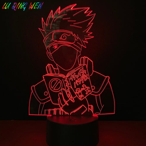 Japanese Anime Kakashi 3d Led Night Light Naruto Color Changing Decorative Lamp Child Gift Kids Manga Table Night Lamp Kakashi