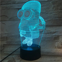 Load image into Gallery viewer, Unique Kids Led Night Light Despicable Me 2 Minions Nightlight for Children&#39;s Bedroom Decorative 3d Led Night Lamp Boys Gift