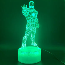 Load image into Gallery viewer, 3D Illusion Lamp Marvel Ironman Figure Nightlight for Kids Bedoom Decor Table Lamp Awesome Child Gift Iron Man Led Night Light