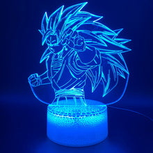 Load image into Gallery viewer, Awesome 3D Illusion Lamp Dragon Ball Z Goku Super Saiyan Figure Office Home Decoration Lamp Gift for Kids Child Led Night Light