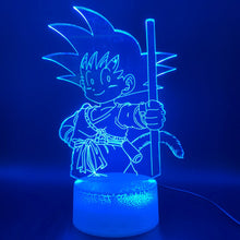 Load image into Gallery viewer, Awesome 3D Illusion Lamp Dragon Ball Z Goku Super Saiyan Figure Office Home Decoration Lamp Gift for Kids Child Led Night Light