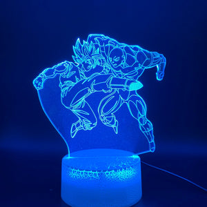 Awesome 3D Illusion Lamp Dragon Ball Z Goku Super Saiyan Figure Office Home Decoration Lamp Gift for Kids Child Led Night Light