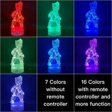 Load image into Gallery viewer, New 2019 Novelty Lighting Marvel Comics Guardians of The Galaxy Groot Figure Led Night Light Gift for Kids Nightlight 3d Lamp