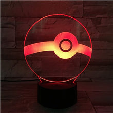 Load image into Gallery viewer, Pokemon Go Pikachu Figure Kids Night Light LED Bedside Atmosphere Colorful Night Light Child Holiday Gift 3D Lamp RGB Pikachu