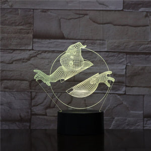 3D Illusion Led Night Light Lamp Movie Ghostbusters Office Room Decoration Kids Bedroom Nightlight Child Gift 3d Lamp Lampara