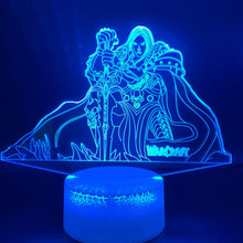 Load image into Gallery viewer, Led Night Light Game World of Warcraft Lich King Arthas Menethil Figure Nightlight for Child Bedroom Decoration 3D Illusion Lamp