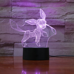 Pokemon Go Umbreon Figure Kid Night Light LED Living Room Decorative Lamp Dropshipping 2019 Festival Gift 3D Lamp Eevee Family