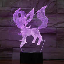 Load image into Gallery viewer, Pokemon Go Umbreon Figure Kid Night Light LED Living Room Decorative Lamp Dropshipping 2019 Festival Gift 3D Lamp Eevee Family